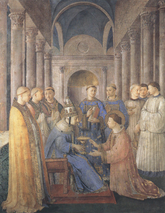 Fra Angelico,Ordination of St Lawrence (mk36)